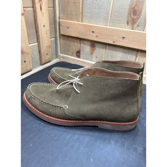 Joseph Abboud Mens Olive Suede Chukka Boots Size 11D NWOB - Picture 6 of 9